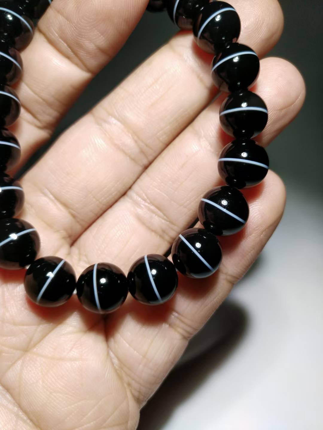 NO.8105 Premium Yixin Yaoshi Dzi Bead Bracelet - Image 4