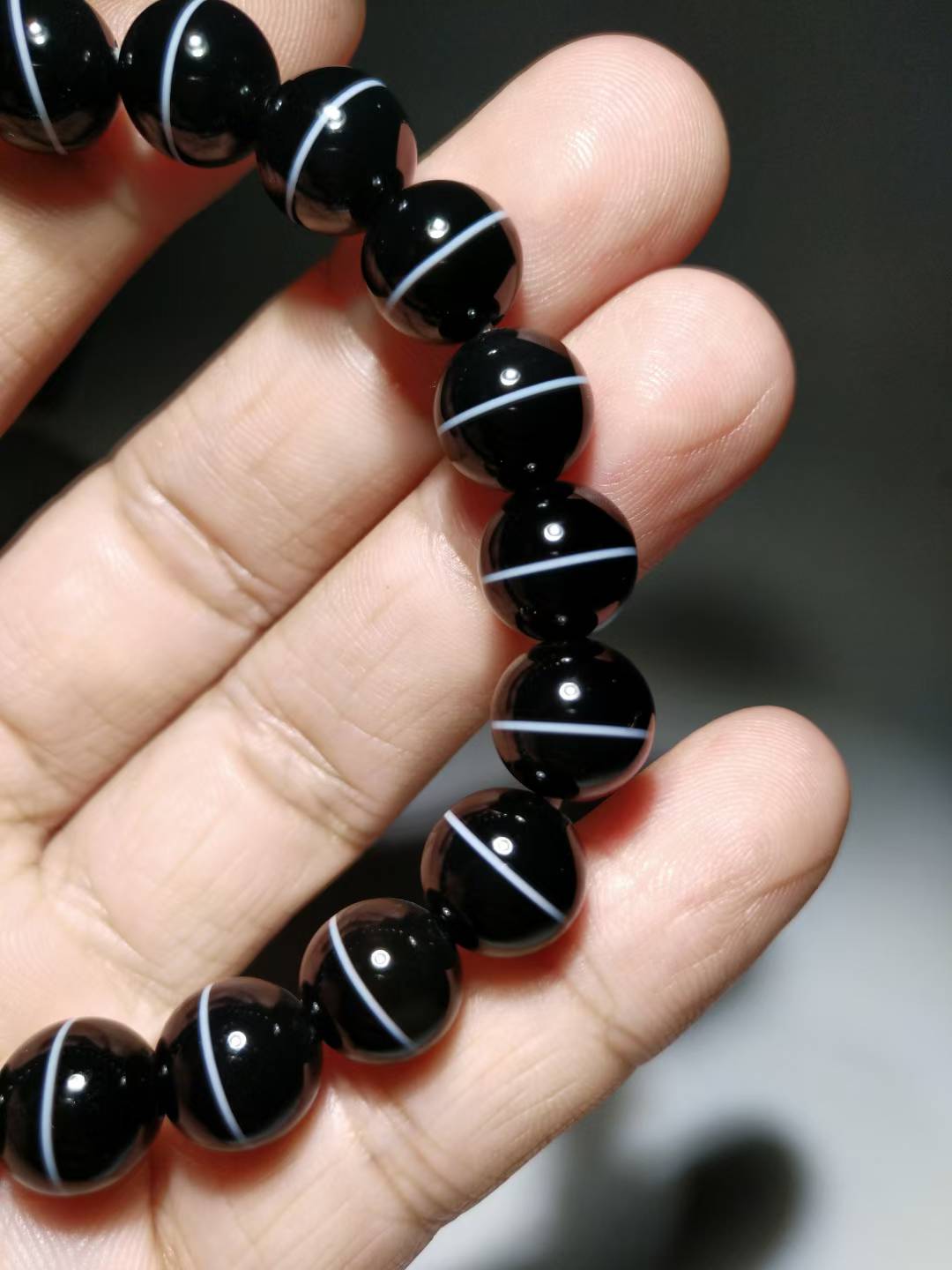 NO.8105 Premium Yixin Yaoshi Dzi Bead Bracelet - Image 5