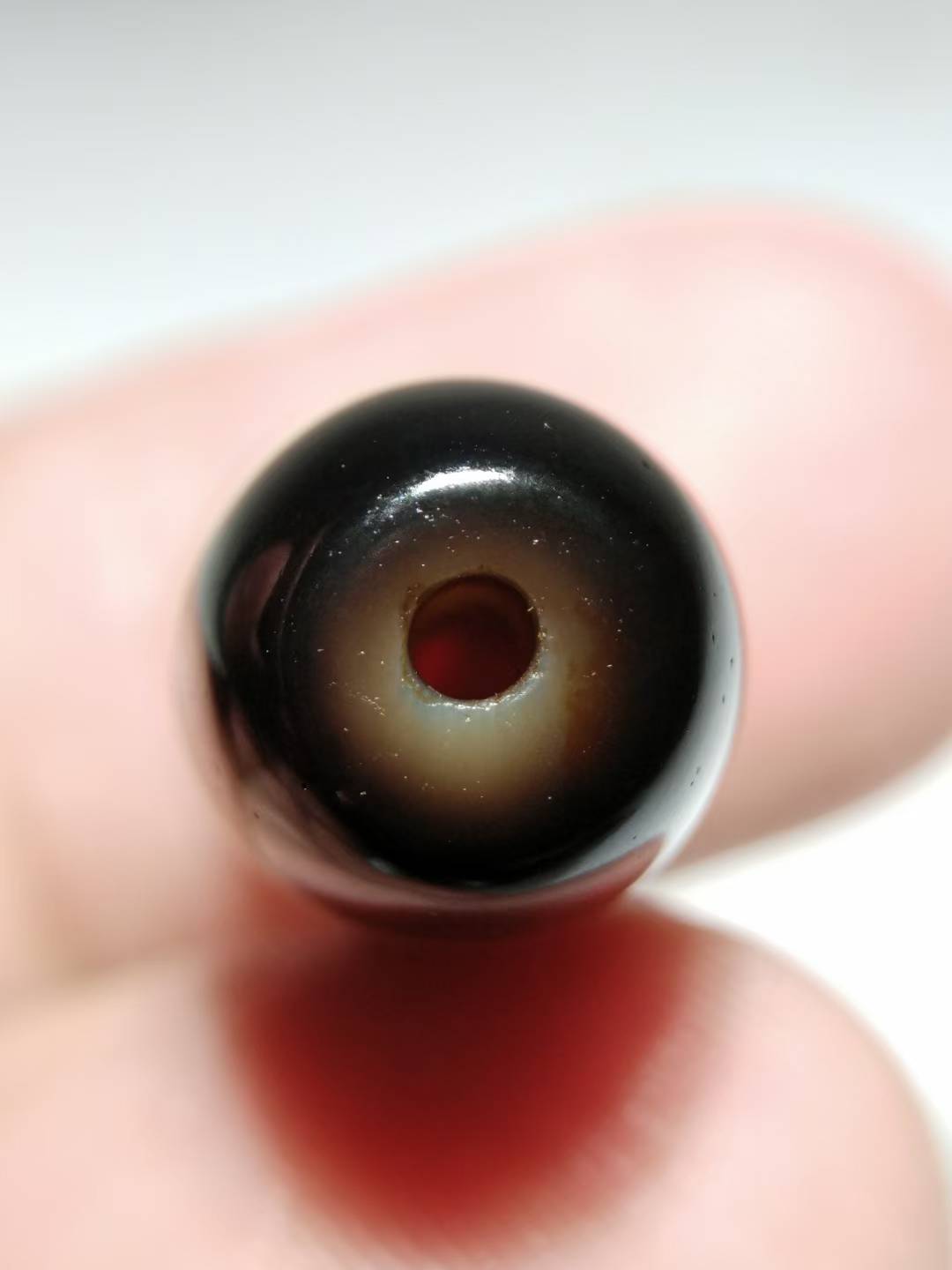 NO.8106 Ancient Pure Panda Three-Eye Dzi Bead - Image 8