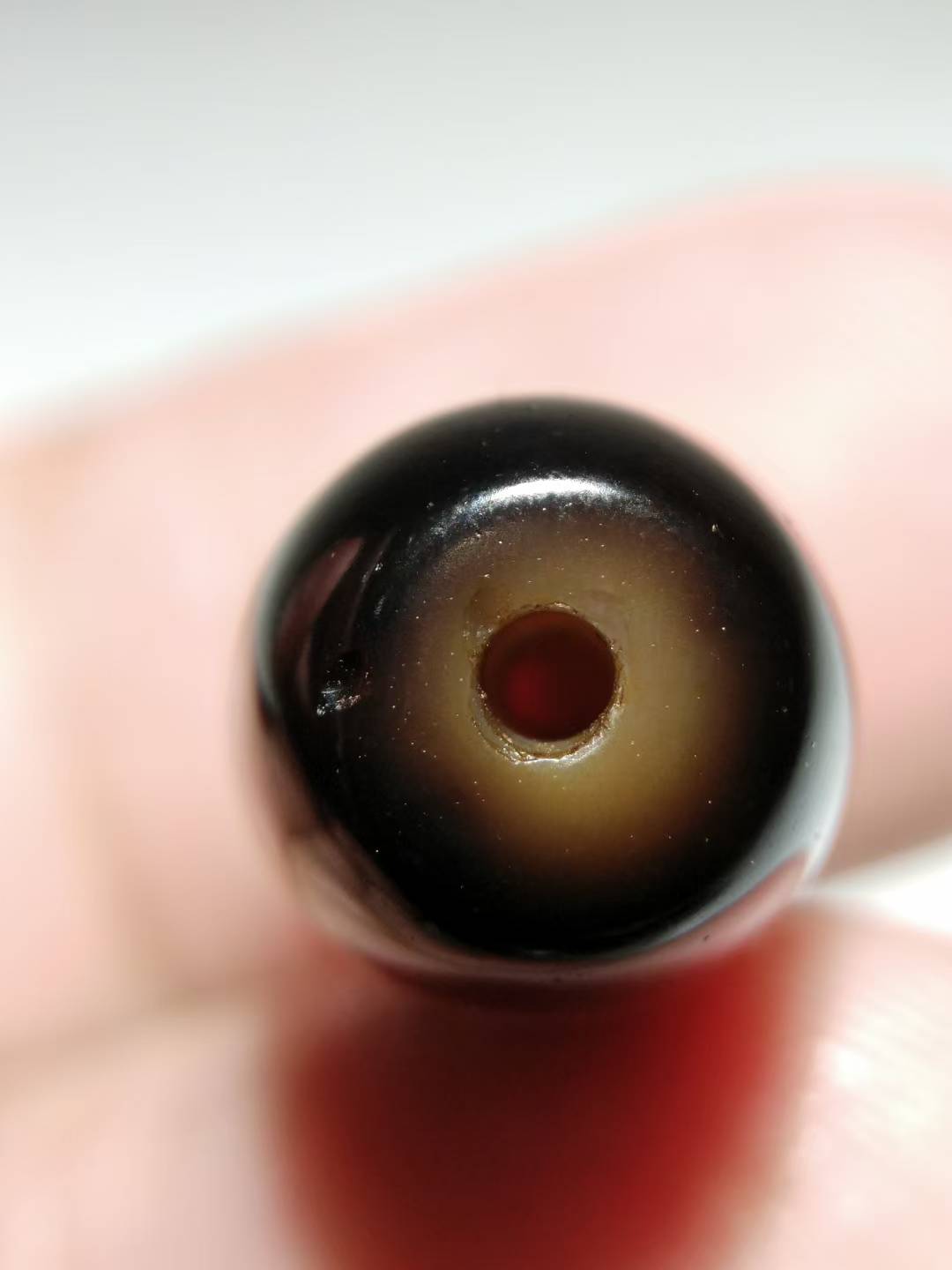 NO.8106 Ancient Pure Panda Three-Eye Dzi Bead - Image 9