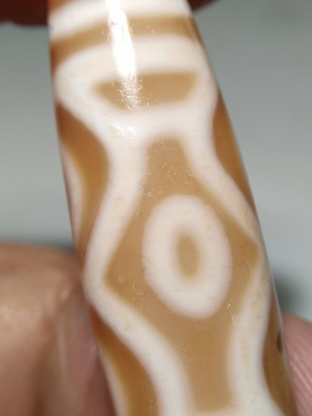 NO.8123 Ancient "Dragon" 6-Eyed Tibetan Dzi - Image 7