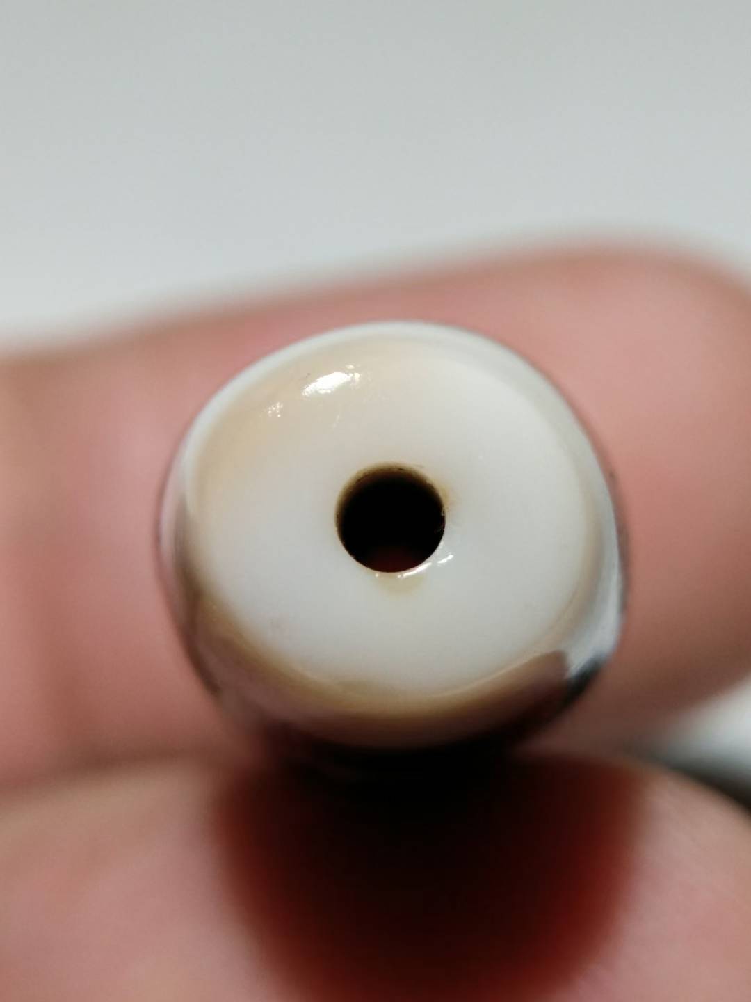 NO.8125 Ancient "Pure" 3-Eyed Tibetan Dzi Bead - Image 9
