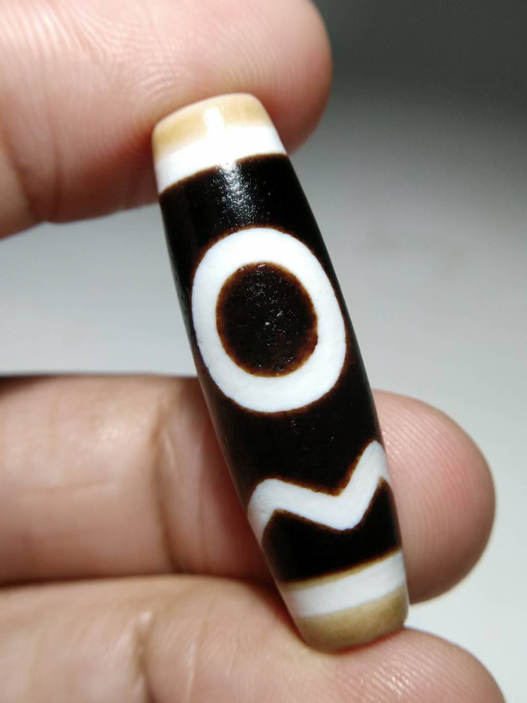 NO.8131 Ancient "Four-Ritual" Pure Tibetan Dzi