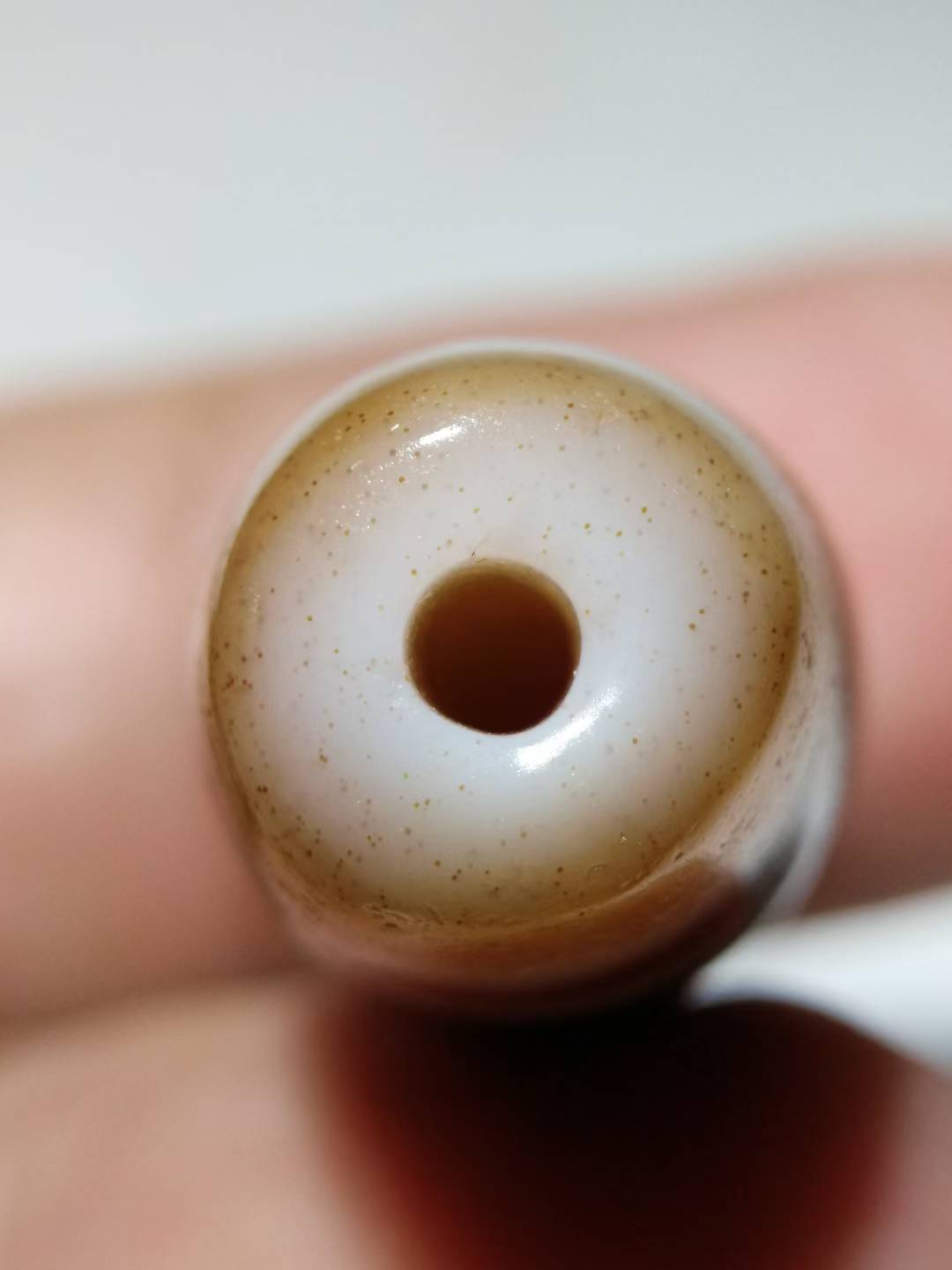 NO.8142 Cinnabar-Rich "Treasure Vase" Tibetan Dzi - Image 9